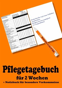Pflegetagebuch für 2 Wochen - inkl. Notizbuch - Sültz, Renate;Sültz, Uwe H.