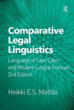 Comparative Legal Linguistics - Mattila, Heikki E S
