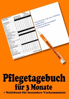 Pflegetagebuch für 3 Monate - inkl. Notizbuch - Sültz, Renate;Sültz, Uwe H.