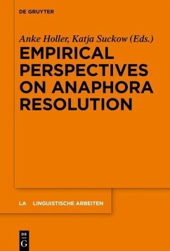 Cover Empirical Perspectives on Anaphora Resolution (eBook, PDF)