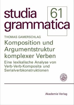 Cover Komposition und Argumentstruktur komplexer Verben (eBook, PDF)