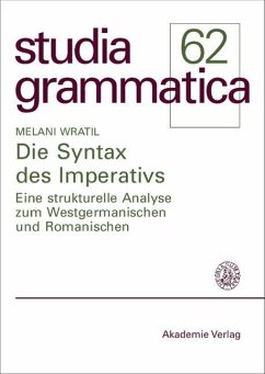 Die Syntax des Imperativs (eBook, PDF) - Wratil, Melani
