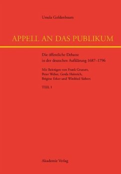 Appell an das Publikum (eBook, PDF) - Goldenbaum, Ursula
