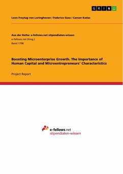 Boosting Microenterprise Growth. The Importance of Human Capital and Microentrepreneurs¿ Characteristics - Freytag von Loringhoven, Leon;Guss, Federico;Kadas, Carson