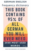 German - English Frequency Dictionary - Essential Vocabulary - 2.500 Most Used Words & 783 Most Common Verbs (eBook, ePUB)