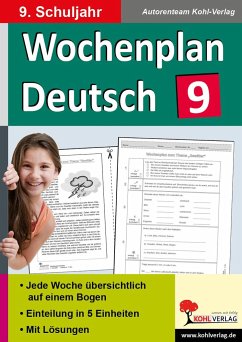 Wochenplan Deutsch / Klasse 9 - Autorenteam Kohl-Verlag