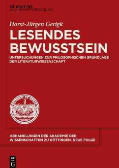 Lesendes Bewusstsein - Gerigk, Horst-Jürgen