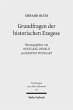 Grundfragen der historischen Exegese... - Bild 1
