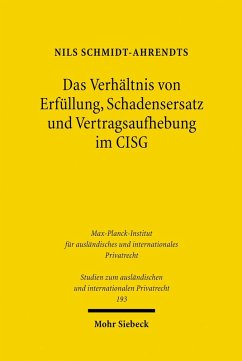 Das Verhältnis von Erfüllung, Schadensersatz und Vertragsaufhebung im CISG (eBook, PDF) - Schmidt-Ahrendts, Nils