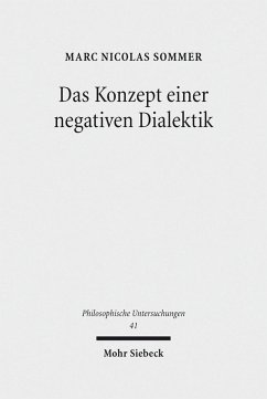 Das Konzept einer negativen Dialektik (eBook, PDF) - Sommer, Marc Nicolas
