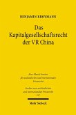 Das Kapitalgesellschaftsrecht der VR China (eBook, PDF)