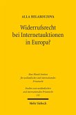 Widerrufsrecht bei Internetauktionen in Europa? (eBook, PDF)