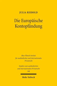 Die Europäische Kontopfändung (eBook, PDF) - Riebold, Julia