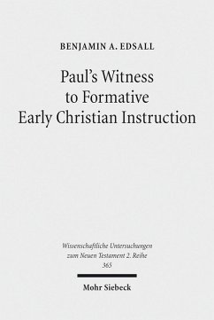 Cover Paul's Witness to Formative Early Christian Instruction (eBook, PDF)