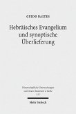 Hebräisches Evangelium und synoptische Überlieferung (eBook, PDF)