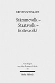 Stämmevolk - Staatsvolk - Gottesvolk? (eBook, PDF)