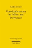 Umweltinformation im Völker- und Europarecht (eBook, PDF)