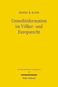 Umweltinformation im Völker- und Europarecht (eBook, PDF) - Klein, Daniel R.