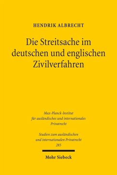 Die Streitsache im deutschen und englischen Zivilverfahren (eBook, PDF) - Albrecht, Hendrik