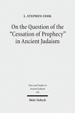 On the Question of the 'Cessation of Prophecy' in Ancient Judaism (eBook, PDF)