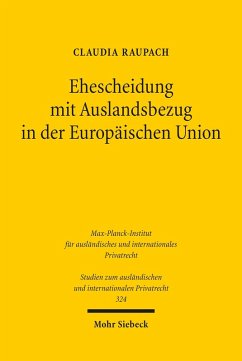 Ehescheidung mit Auslandsbezug in der Europäischen Union (eBook, PDF) Cover Ehescheidung mit Auslandsbezug in der Europäischen Union (eBook, PDF)