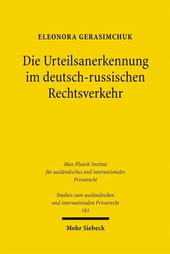 Die Urteilsanerkennung im deutsch-russischen Rechtsverkehr (eBook, PDF) - Gerasimchuk, Eleonora