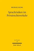 Sprachrisiken im Privatrechtsverkehr (eBook, PDF)