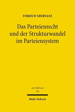 Das Parteienrecht und der Strukturwandel im Parteiensystem (eBook, PDF) - Shirvani, Foroud