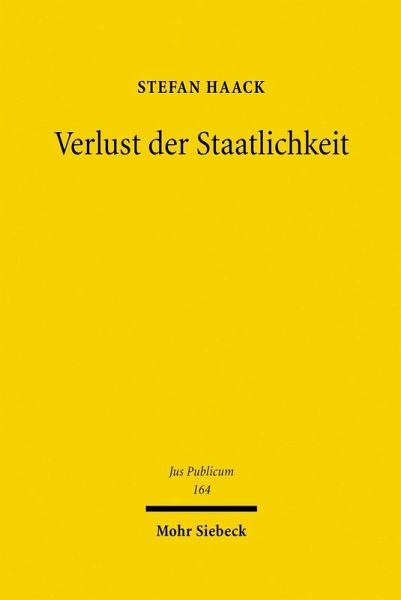 Verlust der Staatlichkeit (eBook, PDF)