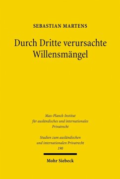 Durch Dritte verursachte Willensmängel (eBook, PDF) - Martens, Sebastian A. E.
