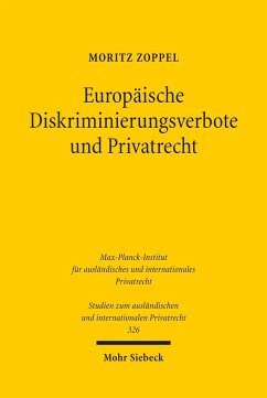 Cover Europäische Diskriminierungsverbote und Privatrecht (eBook, PDF)