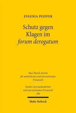 Cover Schutz gegen Klagen im forum derogatum (eBook, PDF)