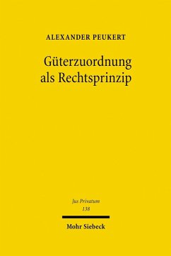 Güterzuordnung als Rechtsprinzip (eBook, PDF) - Peukert, Alexander