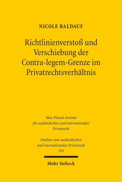 Richtlinienverstoß und Verschiebung der Contra-legem-Grenze im Privatrechtsverhältnis (eBook, PDF) - Baldauf, Nicole