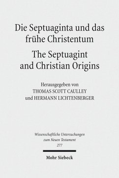 Cover Die Septuaginta und das frühe Christentum - The Septuagint and Christian Origins (eBook, PDF)
