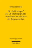 Die 'Auffassungen' des UN-Menschenrechtsausschusses zum Schutze der Religionsfreiheit (eBook, PDF)