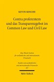 Contra proferentem und das Transparenzgebot im Common Law und Civil Law (eBook, PDF)