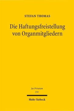 Die Haftungsfreistellung von Organmitgliedern (eBook, PDF) - Thomas, Stefan