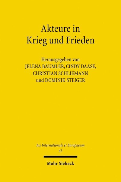 Akteure in Krieg und Frieden (eBook, PDF)