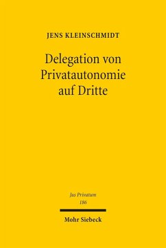 Cover Delegation von Privatautonomie auf Dritte (eBook, PDF)