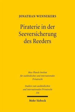 Cover Piraterie in der Seeversicherung des Reeders (eBook, PDF)