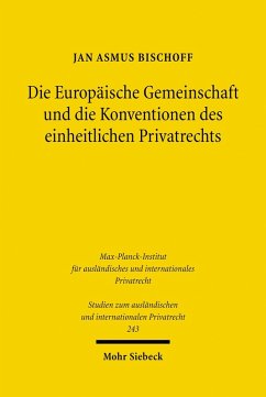 Die Europäische Gemeinschaft und die Konventionen des einheitlichen Privatrechts (eBook, PDF) Cover Die Europäische Gemeinschaft und die Konventionen des einheitlichen Privatrechts (eBook, PDF)