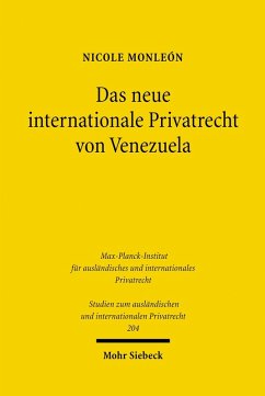 Das neue internationale Privatrecht von Venezuela (eBook, PDF) - Monleón, Nicole