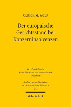 Der europäische Gerichtsstand bei Konzerninsolvenzen (eBook, PDF) - Wolf, Ulrich M.