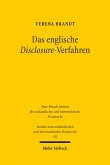 Das englische Disclosure-Verfahren (eBook, PDF)