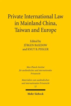 Private International Law in Mainland China, Taiwan and Europe (eBook, PDF)