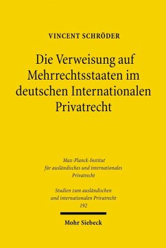 Cover Die Verweisung auf Mehrrechtsstaaten im deutschen Internationalen Privatrecht (eBook, PDF)