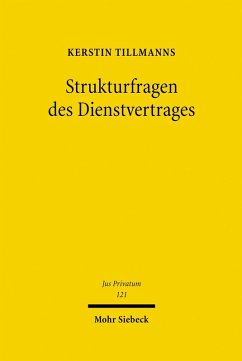 Strukturfragen des Dienstvertrages (eBook, PDF) - Tillmanns, Kerstin