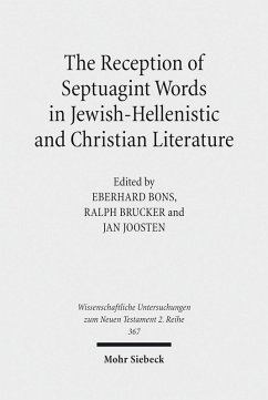 The Reception of Septuagint Words in Jewish-Hellenistic and Christian Literature (eBook, PDF)