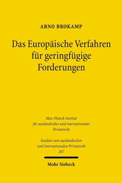 Das Europäische Verfahren für geringfügige Forderungen (eBook, PDF) Cover Das Europäische Verfahren für geringfügige Forderungen (eBook, PDF)